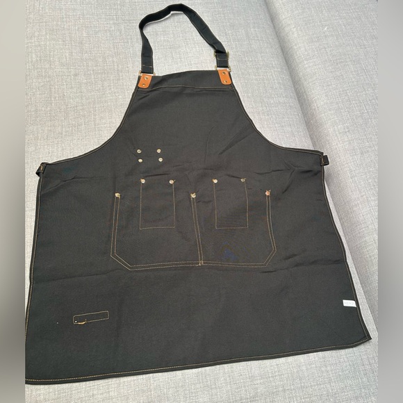 APRON PANDA Heavy-duty Lightweight Spun Poli-Apron Pockets Accents#0901259 - Picture 7 of 13